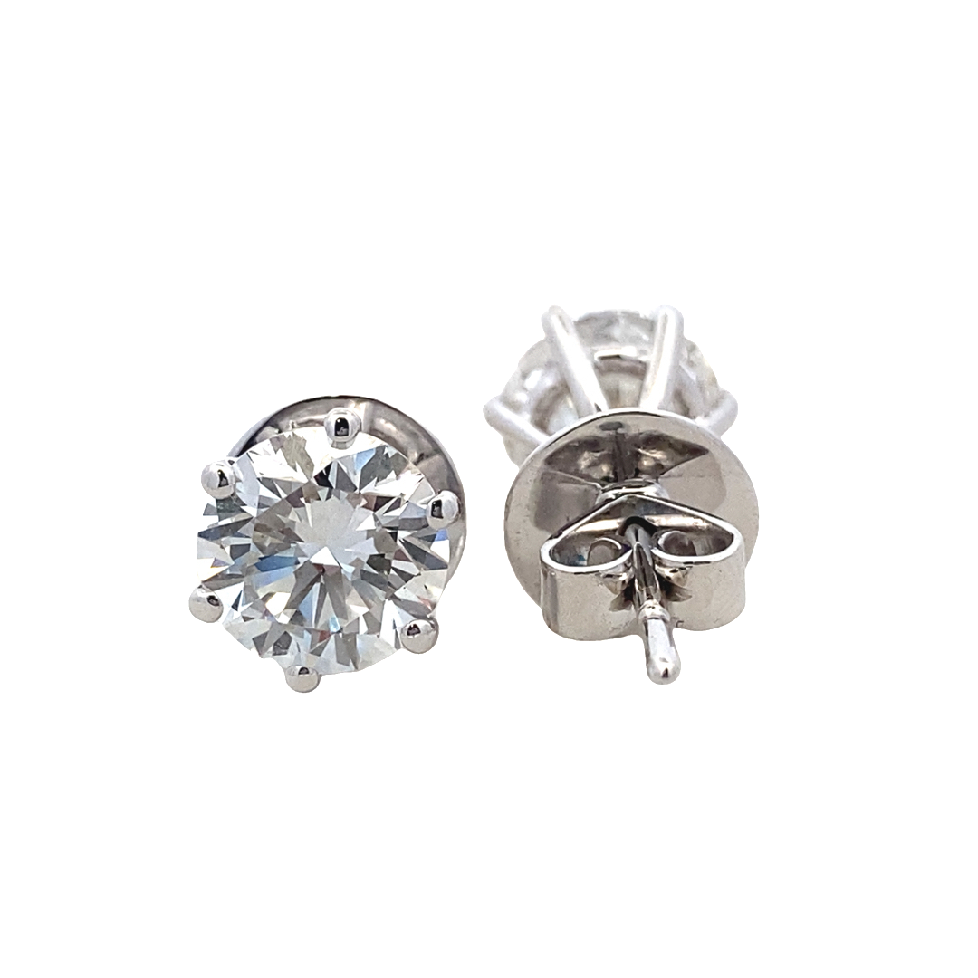 Nica Round Stud Earring
