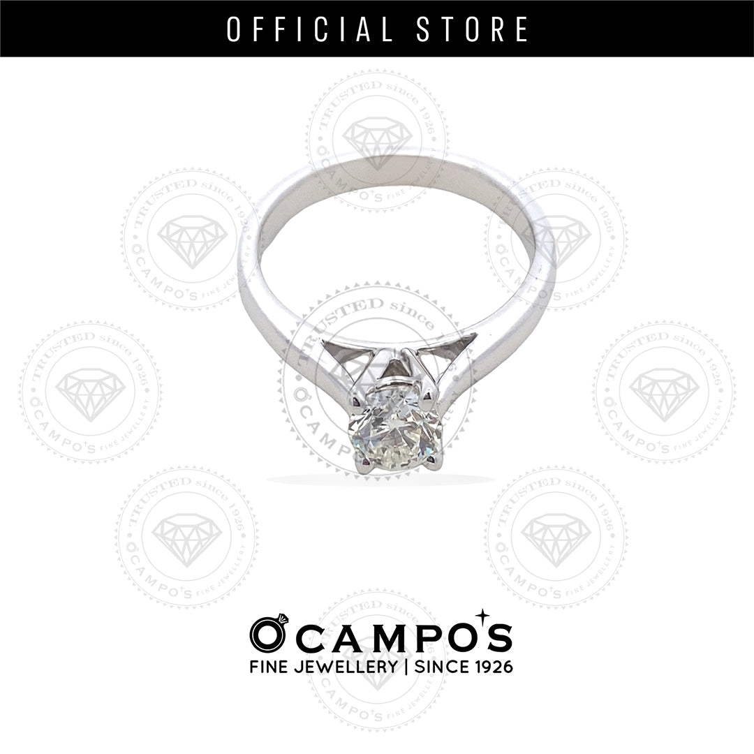 AMADA ENGAGEMENT RING GIA WHITE GOLD