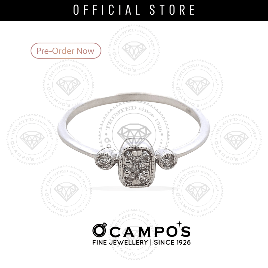 SOPHIA LADYS RING 14KARAT WHITE GOLD