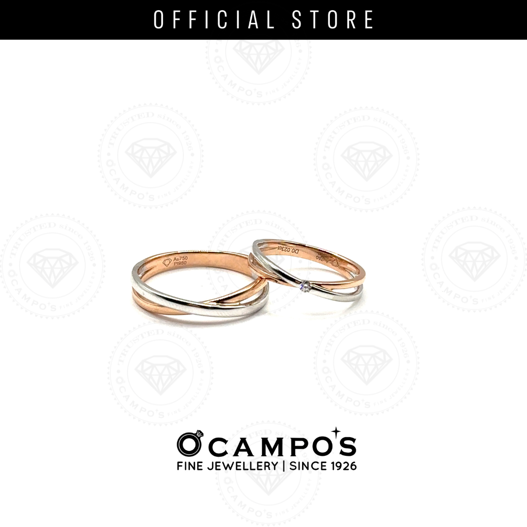 AICA PLATINUM WEDDING RINGS