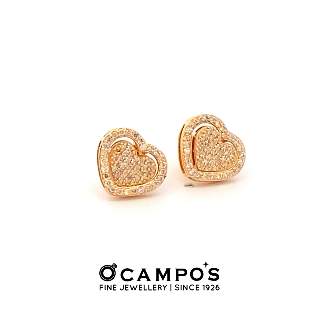 Pia Heart Detachable Earrings