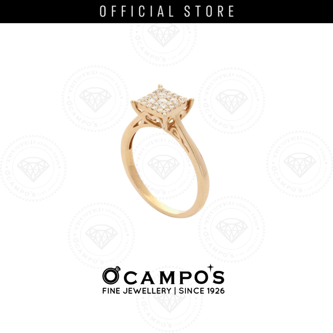 Duchess Illusion Diamond Ring - Yellow Gold