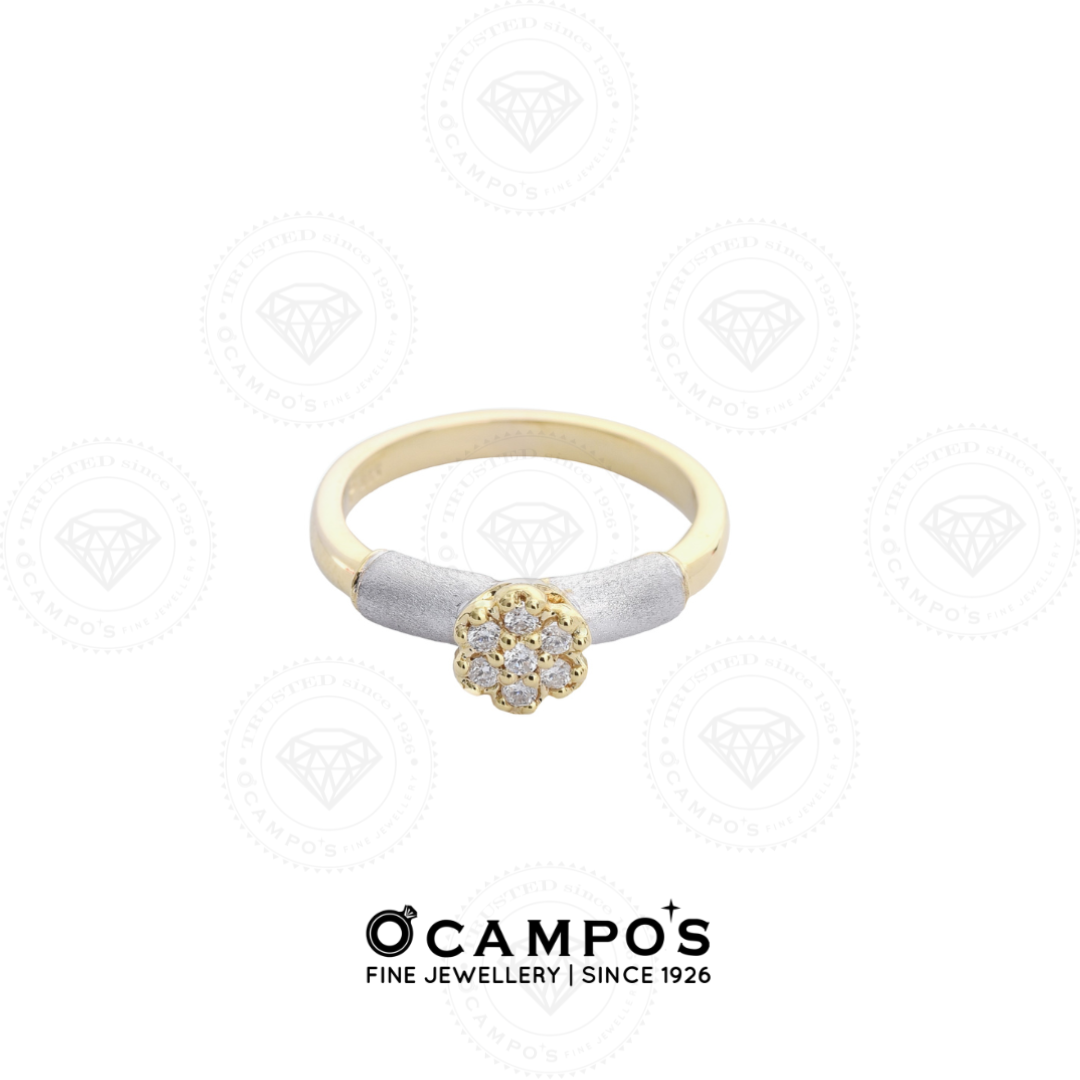Dahlia Diamond Ring - Yellow Gold