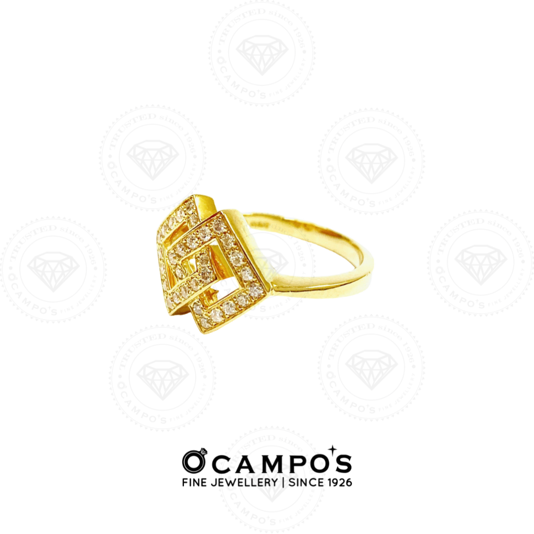 Audrey Diamond Ring - Yellow Gold