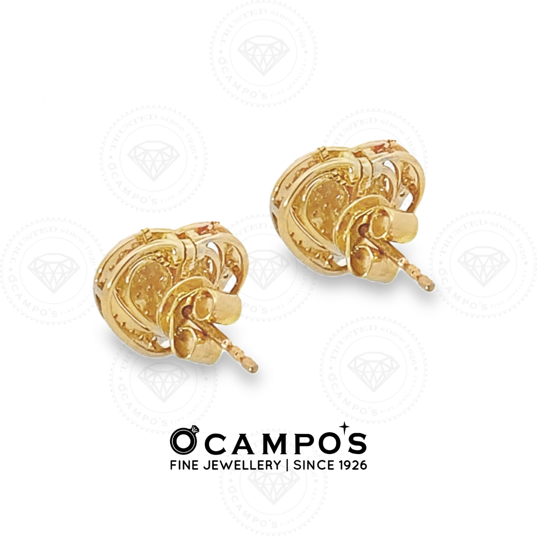 Lovie Heart Illusion Diamond Earrings