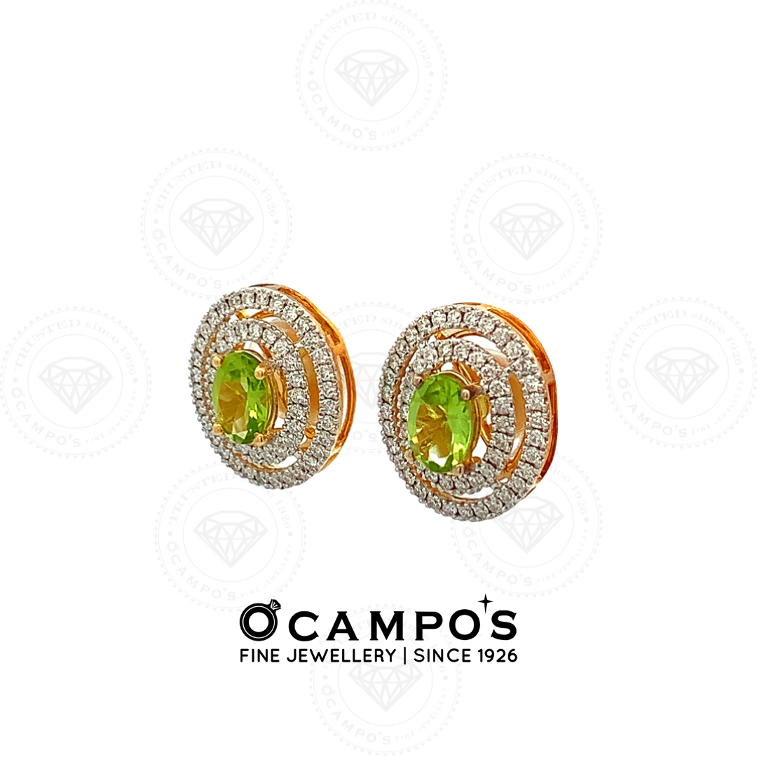 Ocampos Fine Jewellery Olivia Peridot Earrings
