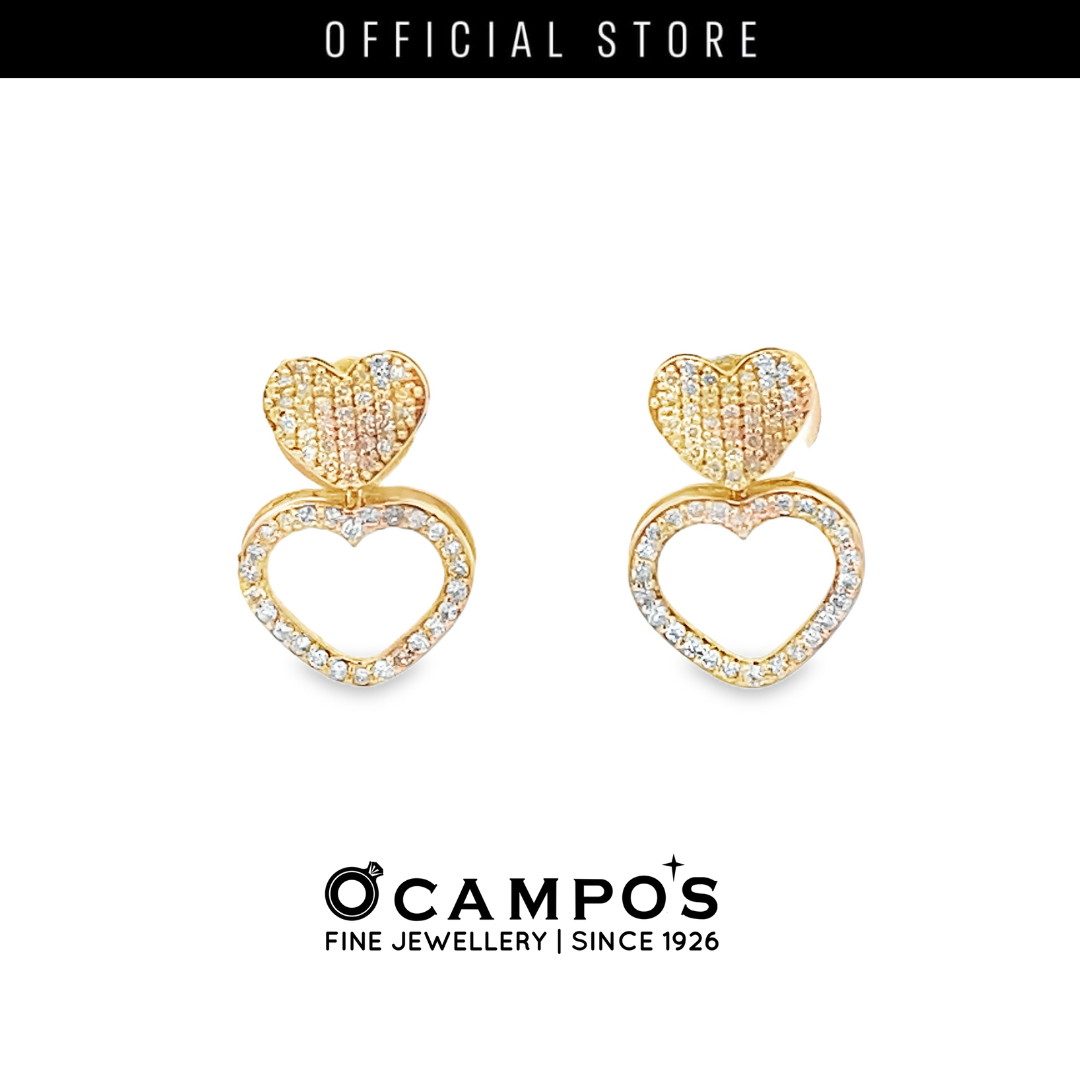 Pia Heart Detachable Earrings