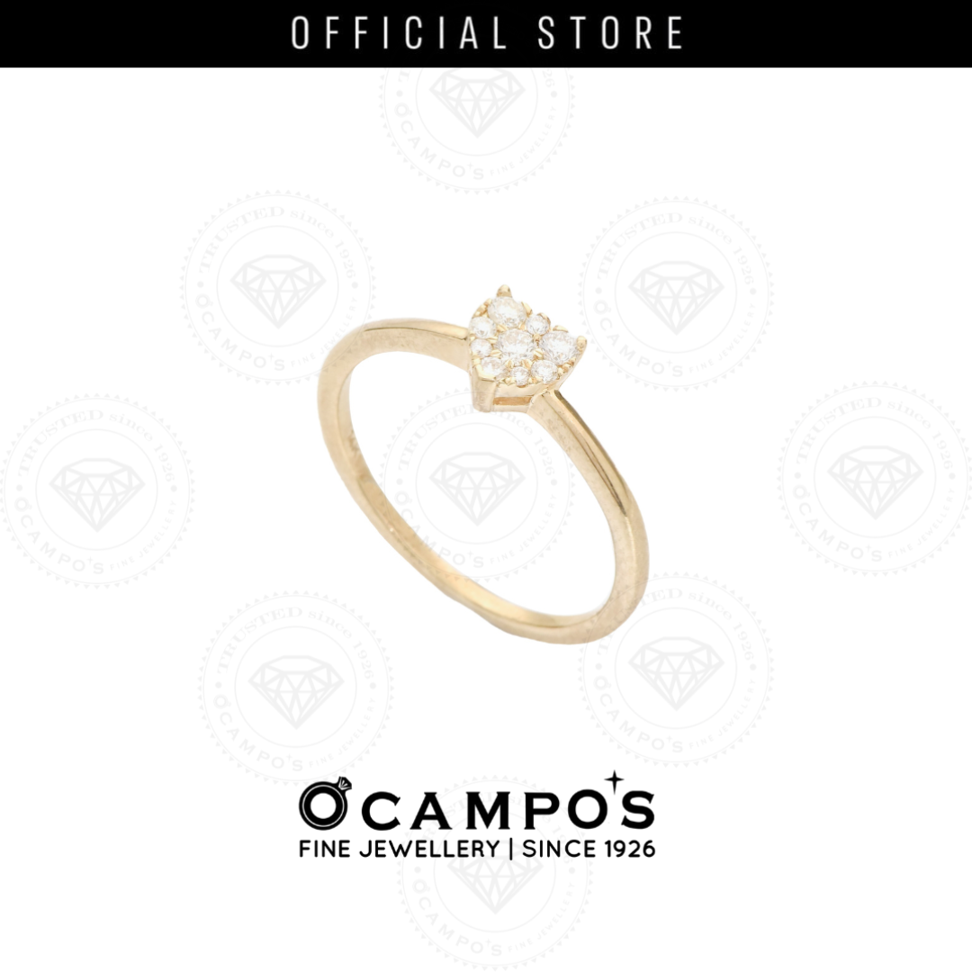 Countess Illusion Diamond Ring - Yellow Gold
