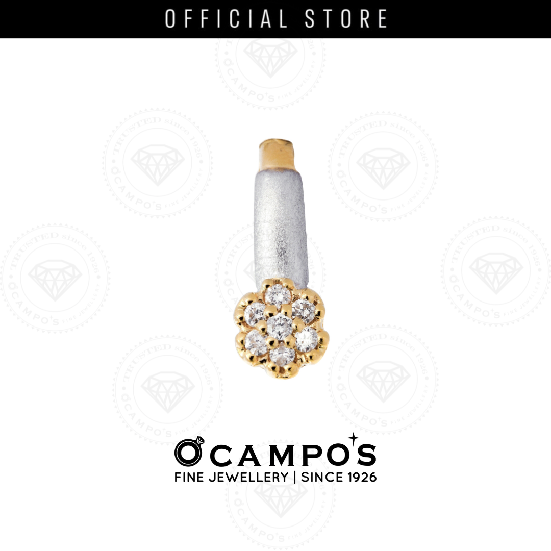 Dahlia Diamond Pendant - Yellow Gold