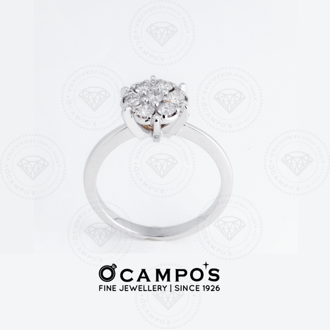 Rosa Diamond Ring - White Gold