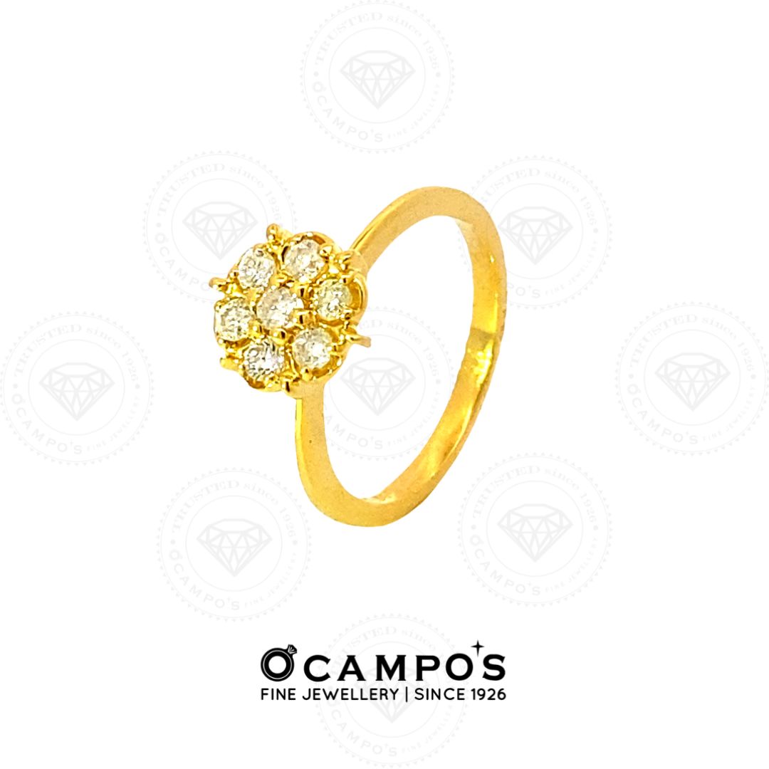 Rosa Diamond Ring - Yellow Gold