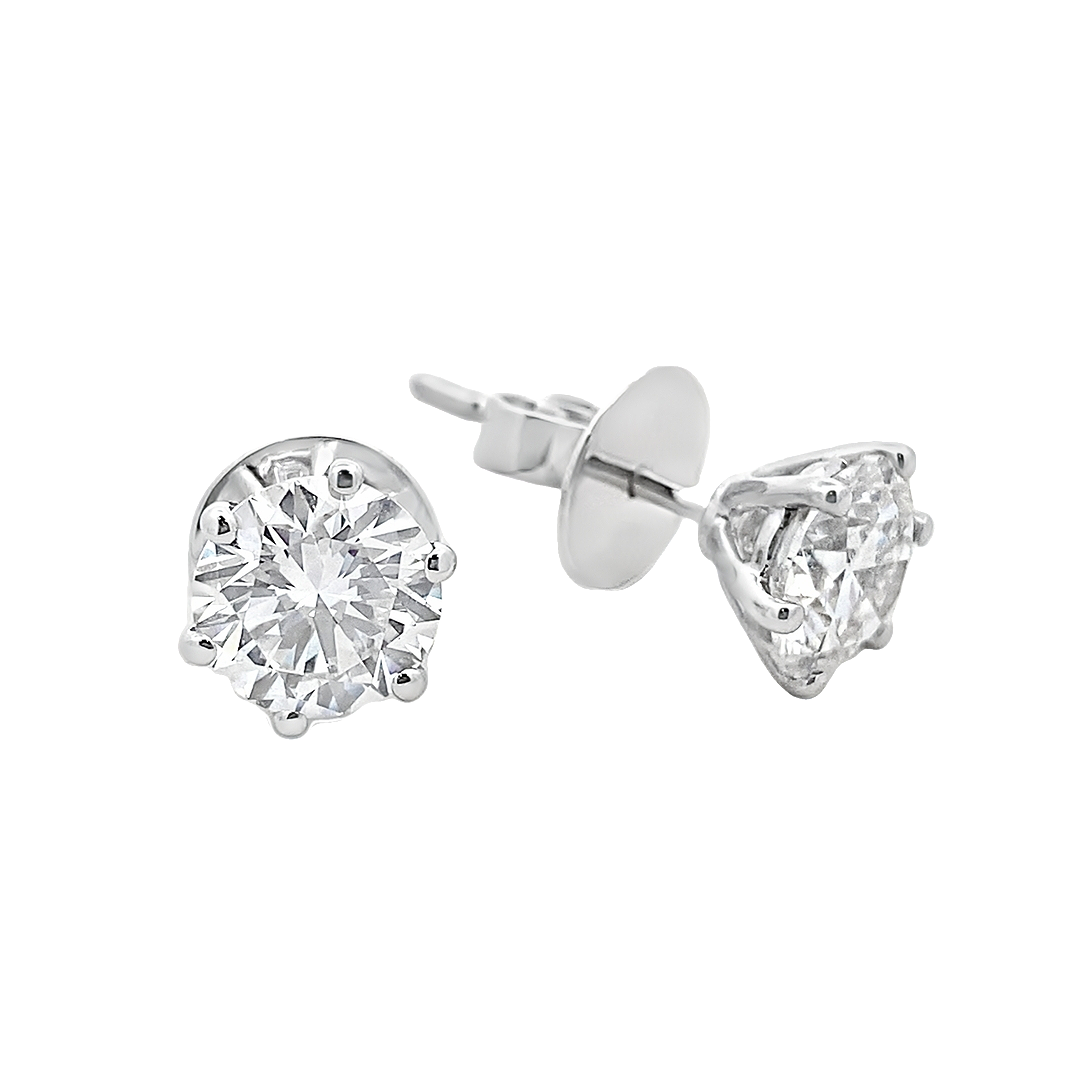 Nica Round Stud Earring