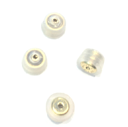 Earnut 18K Yellow Gold With Silicon Backing