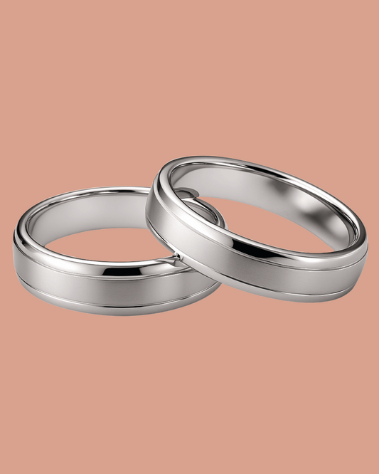 MHAVIE PLATINUM WEDDING RINGS