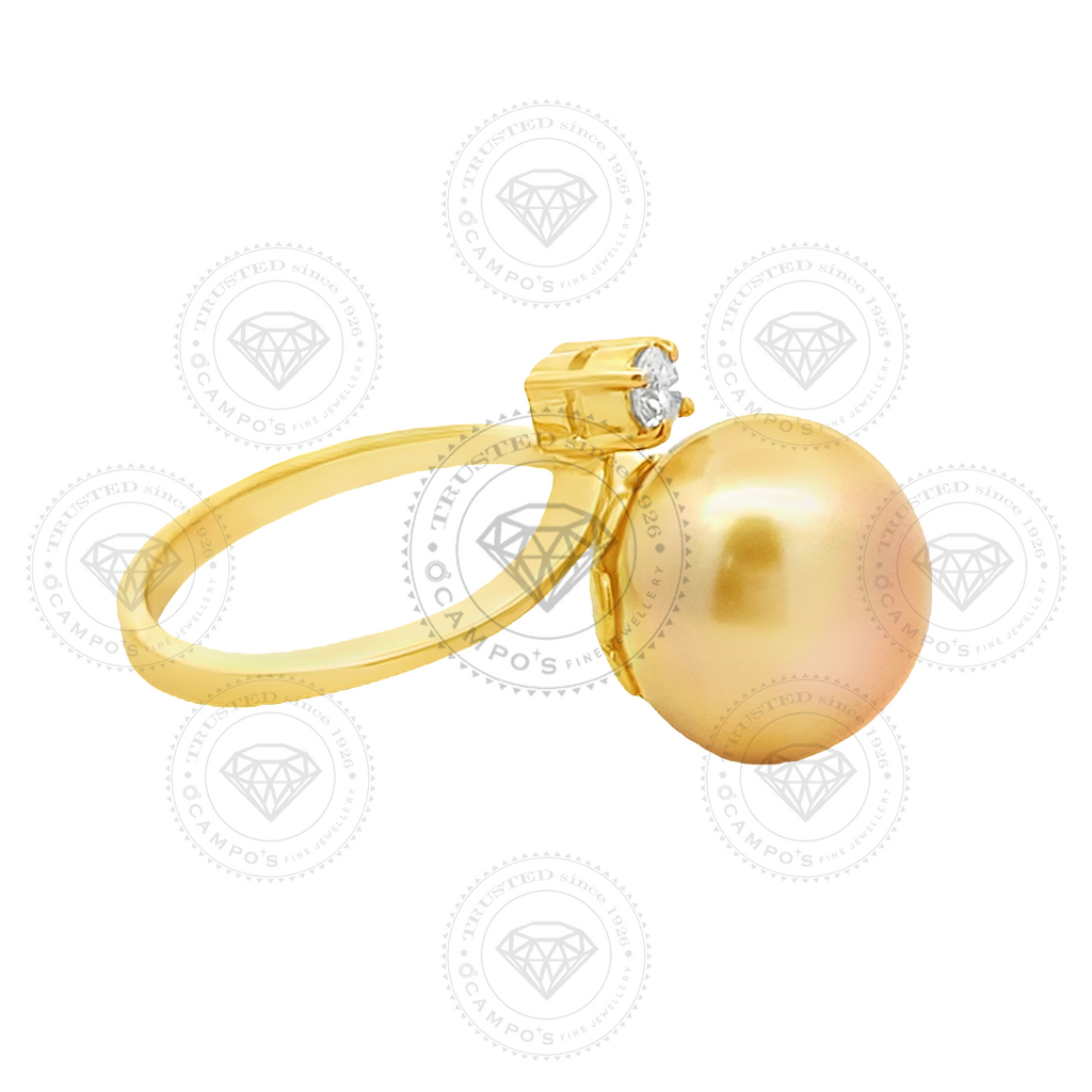 CLARA CHAMPAGNE SOUTH SEA PEARL RING