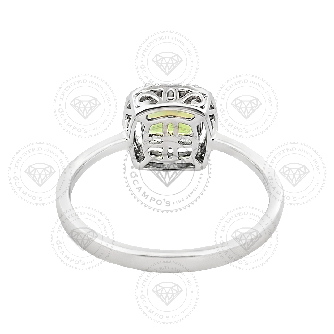 BRIANA CUSHION PERIDOT RING