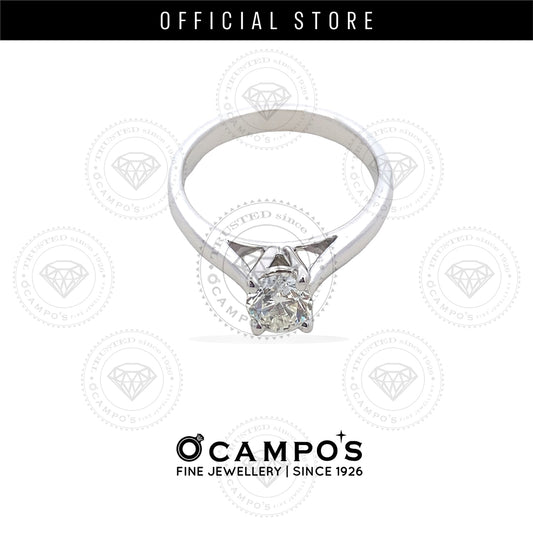 AMADA ENGAGEMENT RING GIA WHITE GOLD
