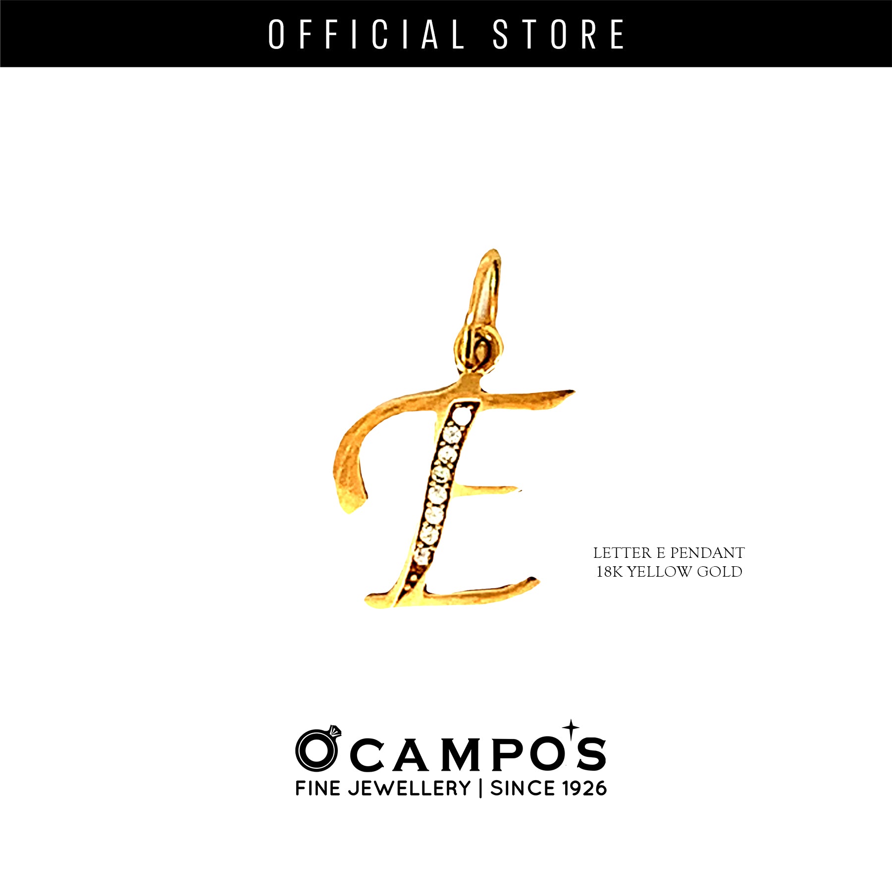 Letter E Pendant