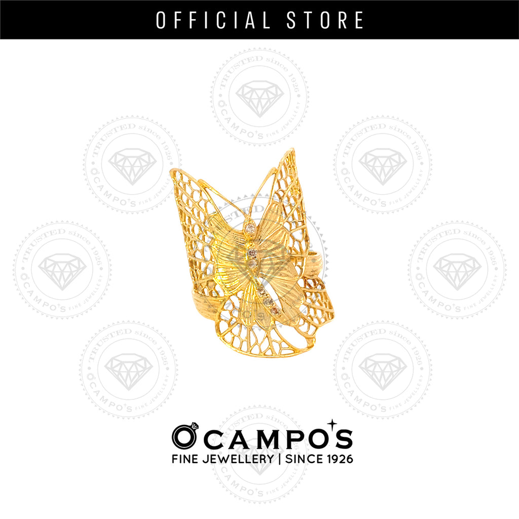 COCKTAIL BUTTERFLY RING