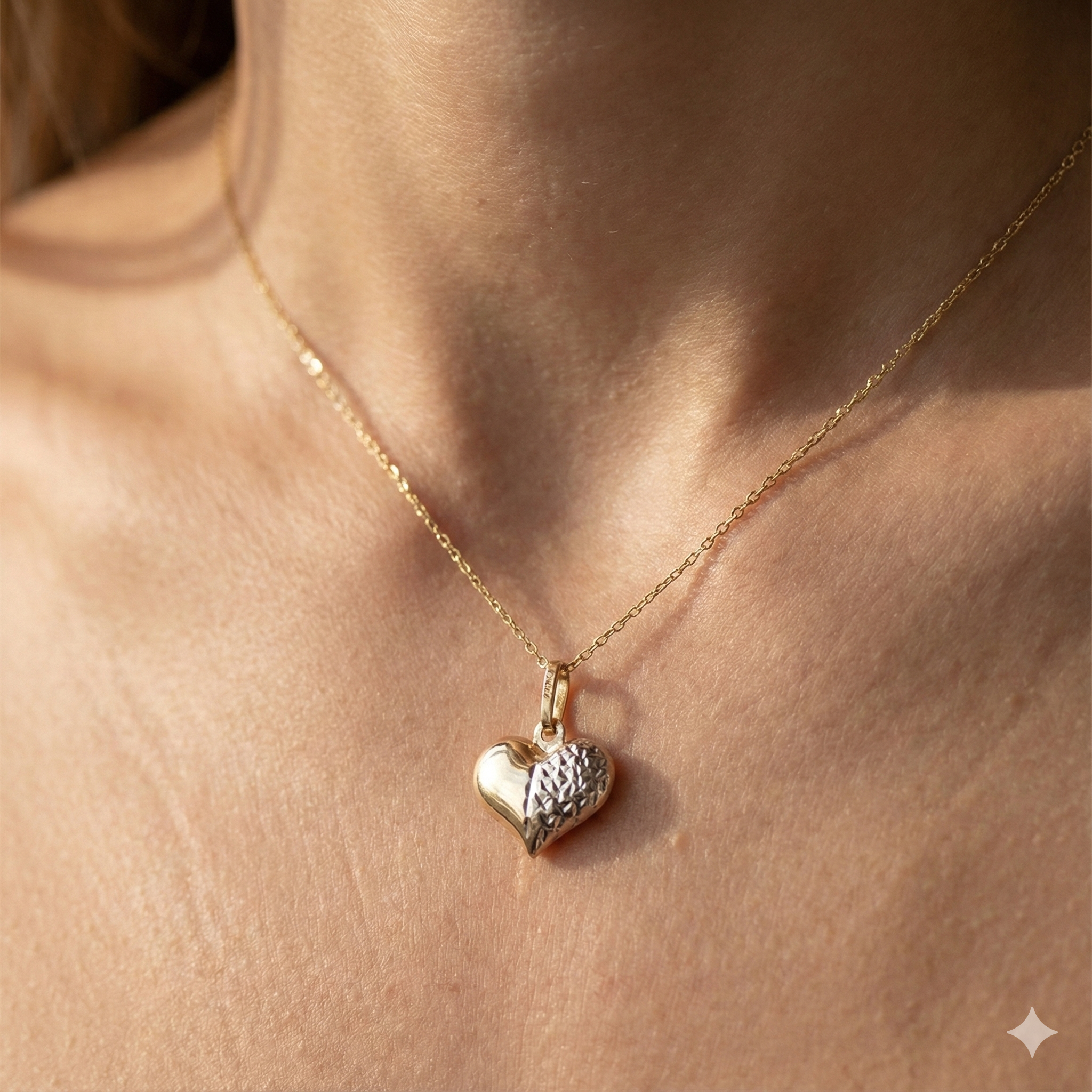 Aurevielle 2 Tone Pop Heart Pendant