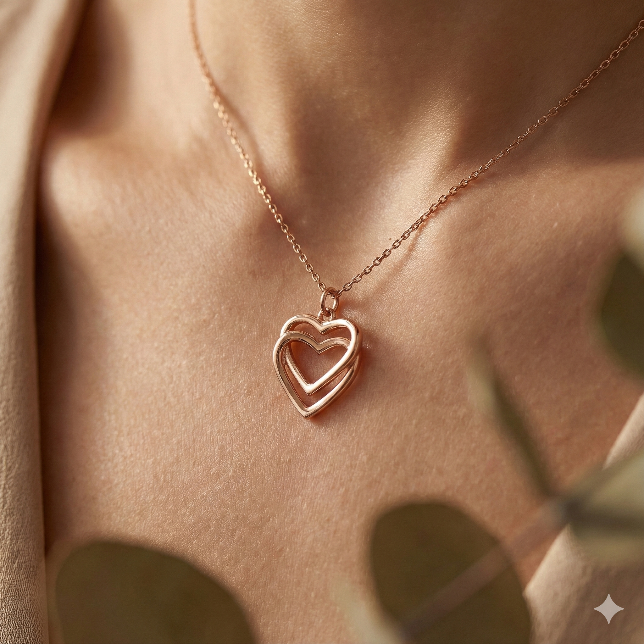 Vallerienne 2 Tone Diamond Cut Pendant