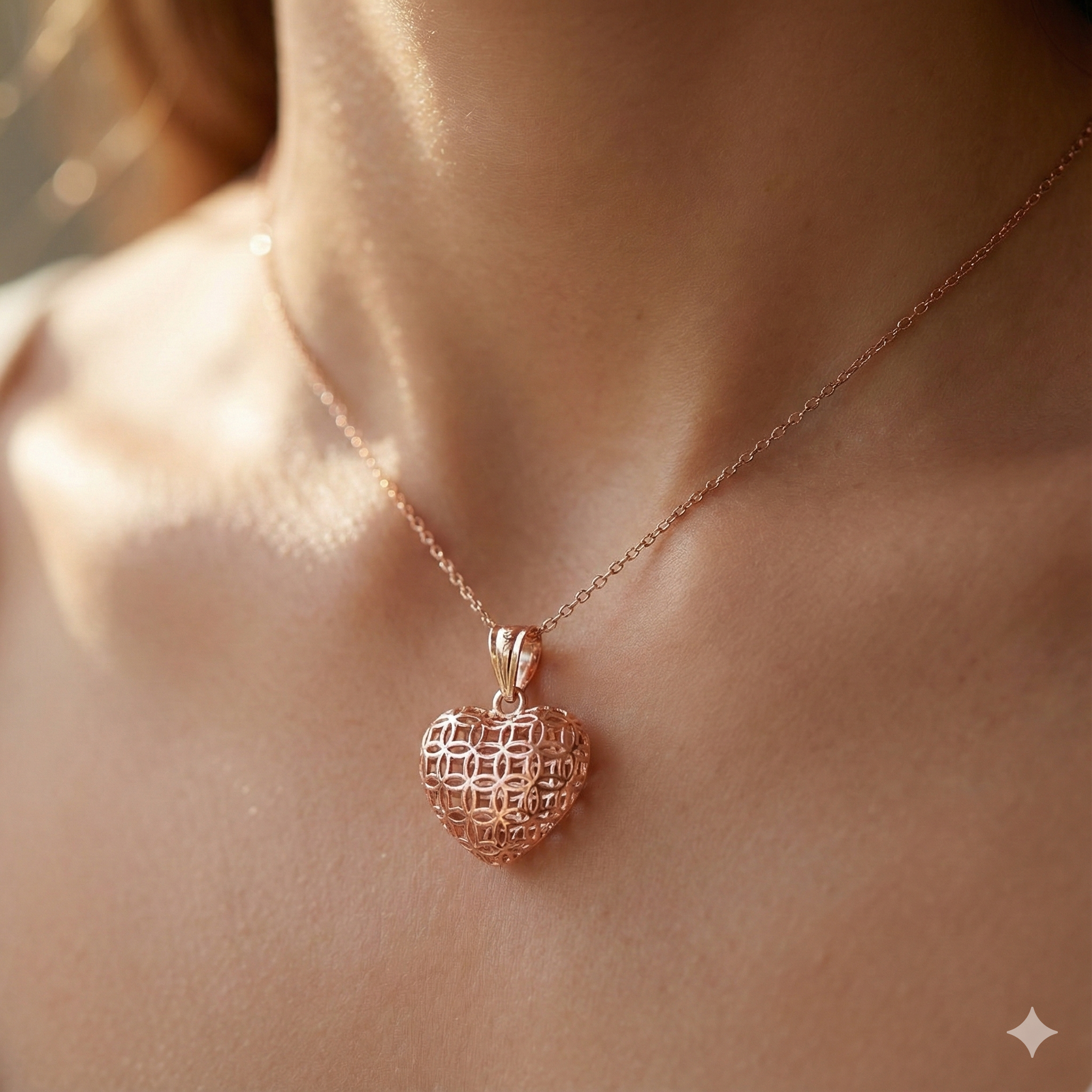 Solestra Yellow Gold Heart  Pendant