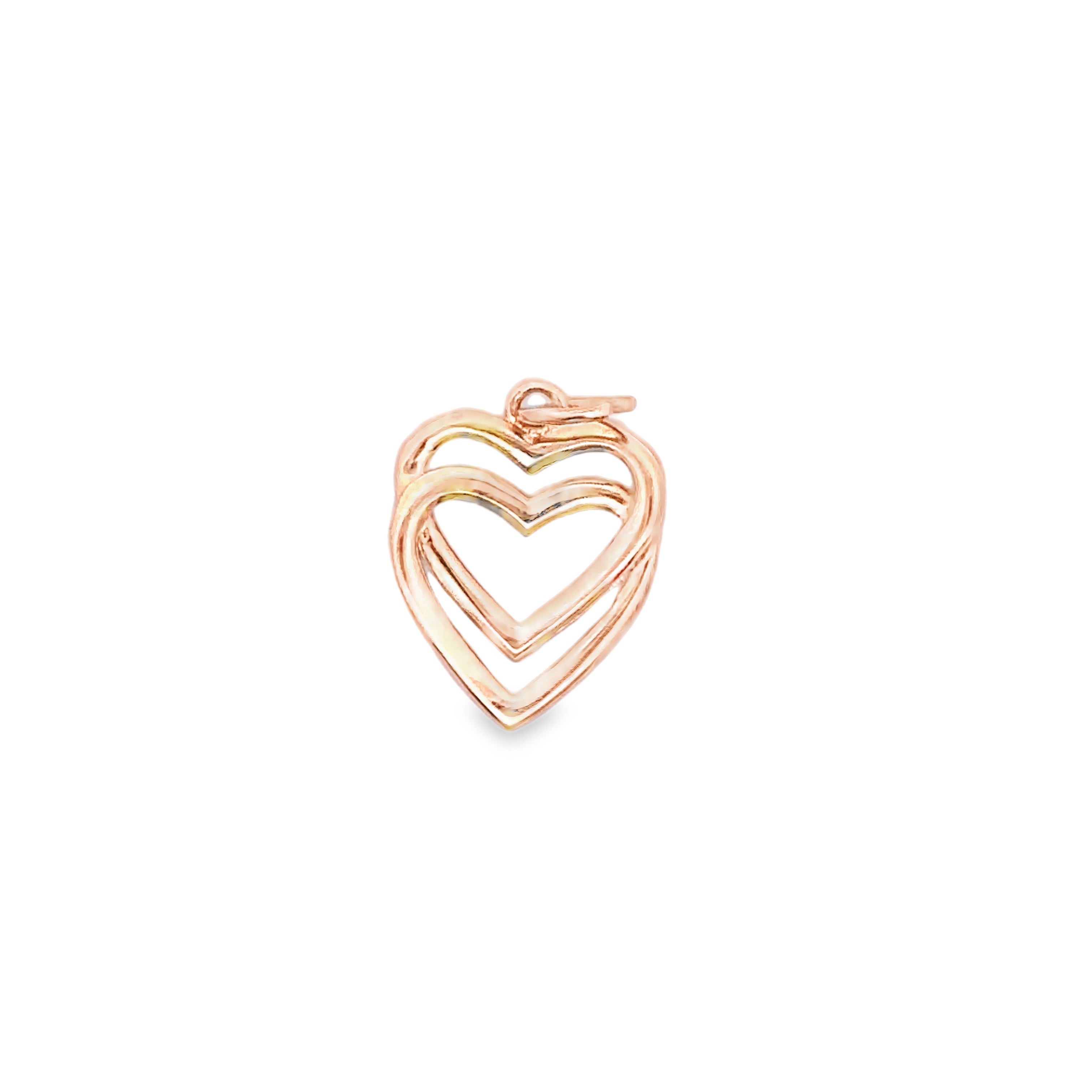 Vallerienne Rose Gold Diamond Cut Pendant