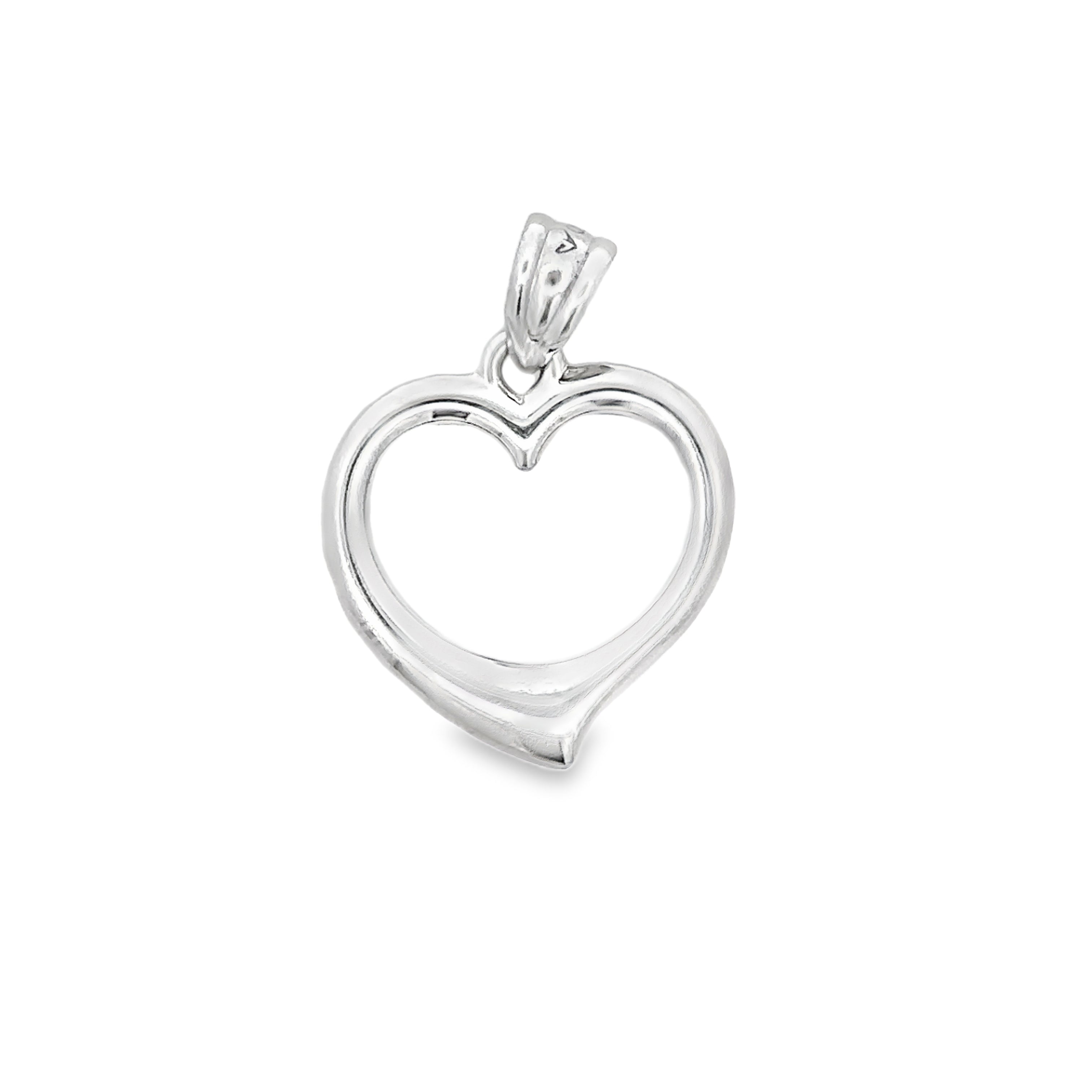 Mirethra White Gold Heart Pendant