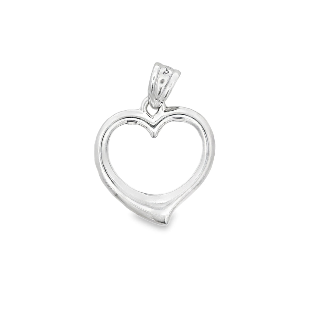 Mirethra White Gold Heart Pendant