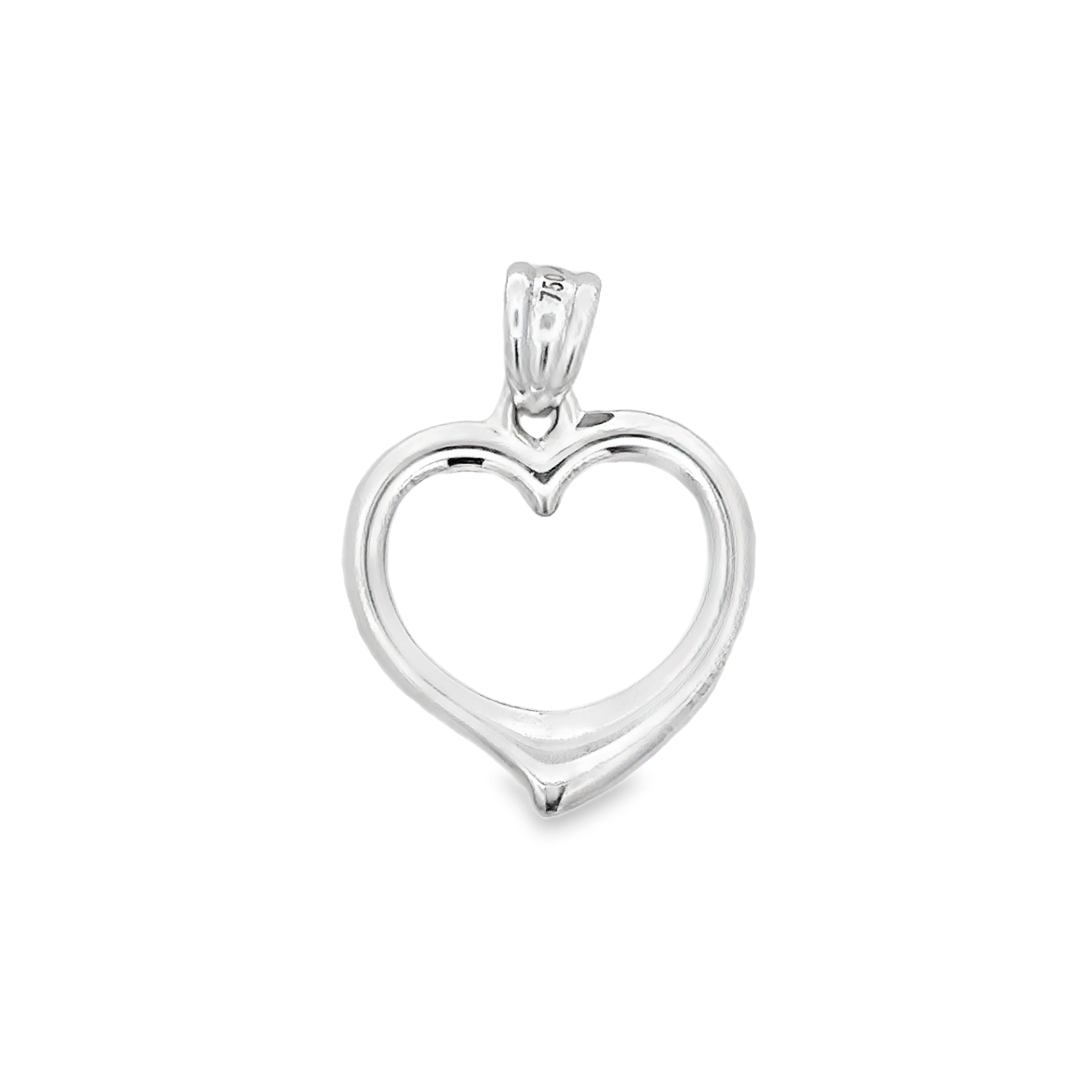 Mirethra White Gold Heart Pendant