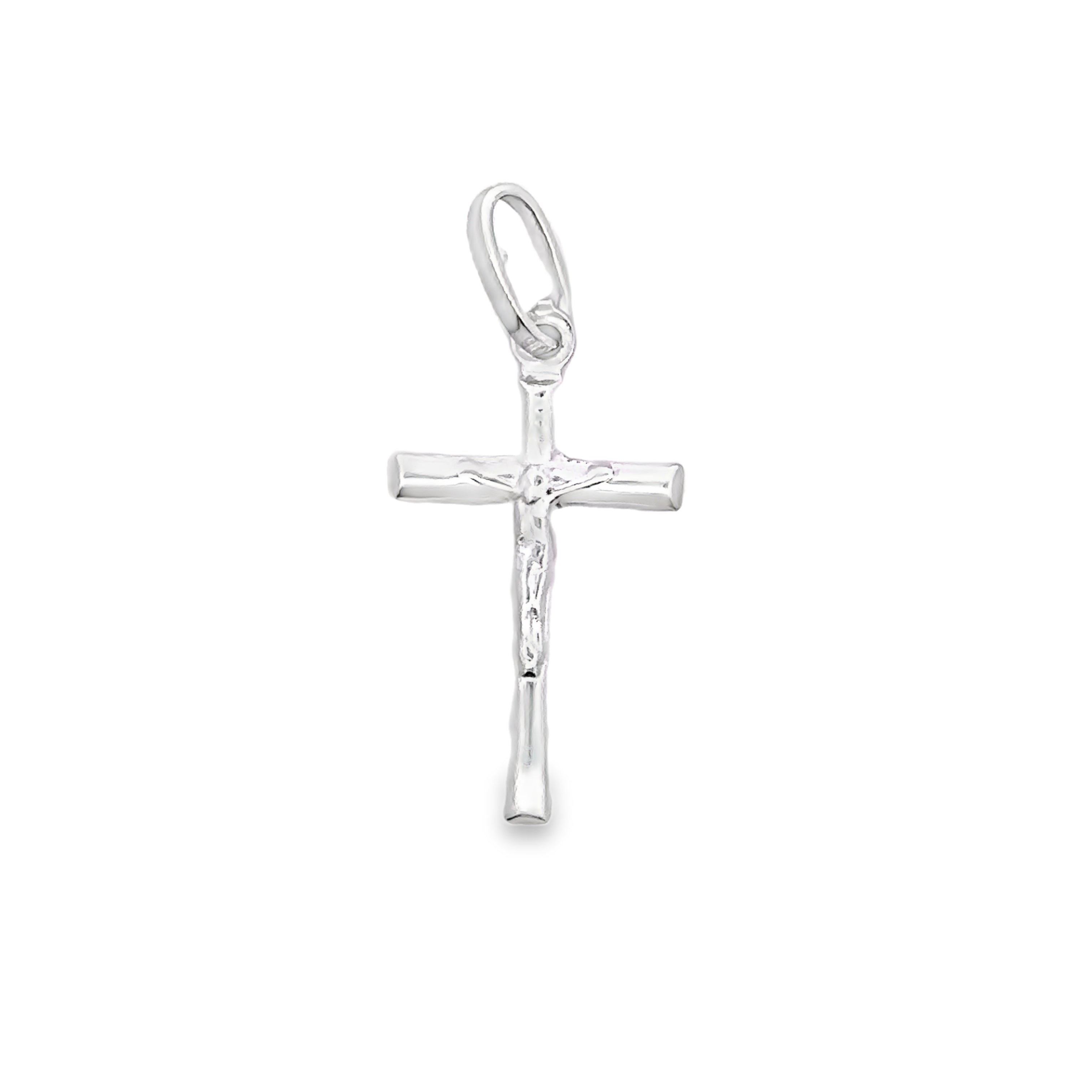 Fiorenza White Gold Cross Pendant