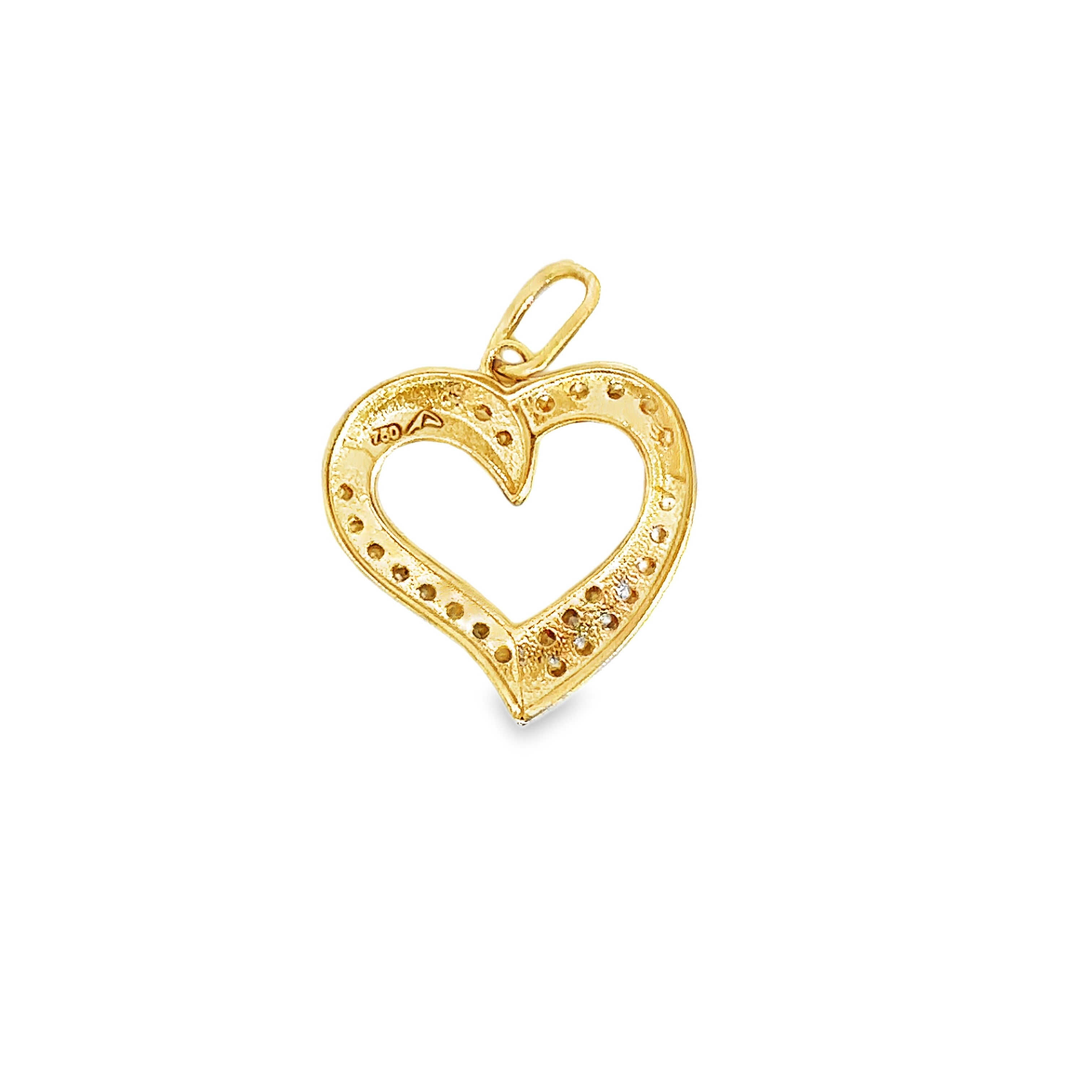 Lioren Yellow Gold Heart Pendant