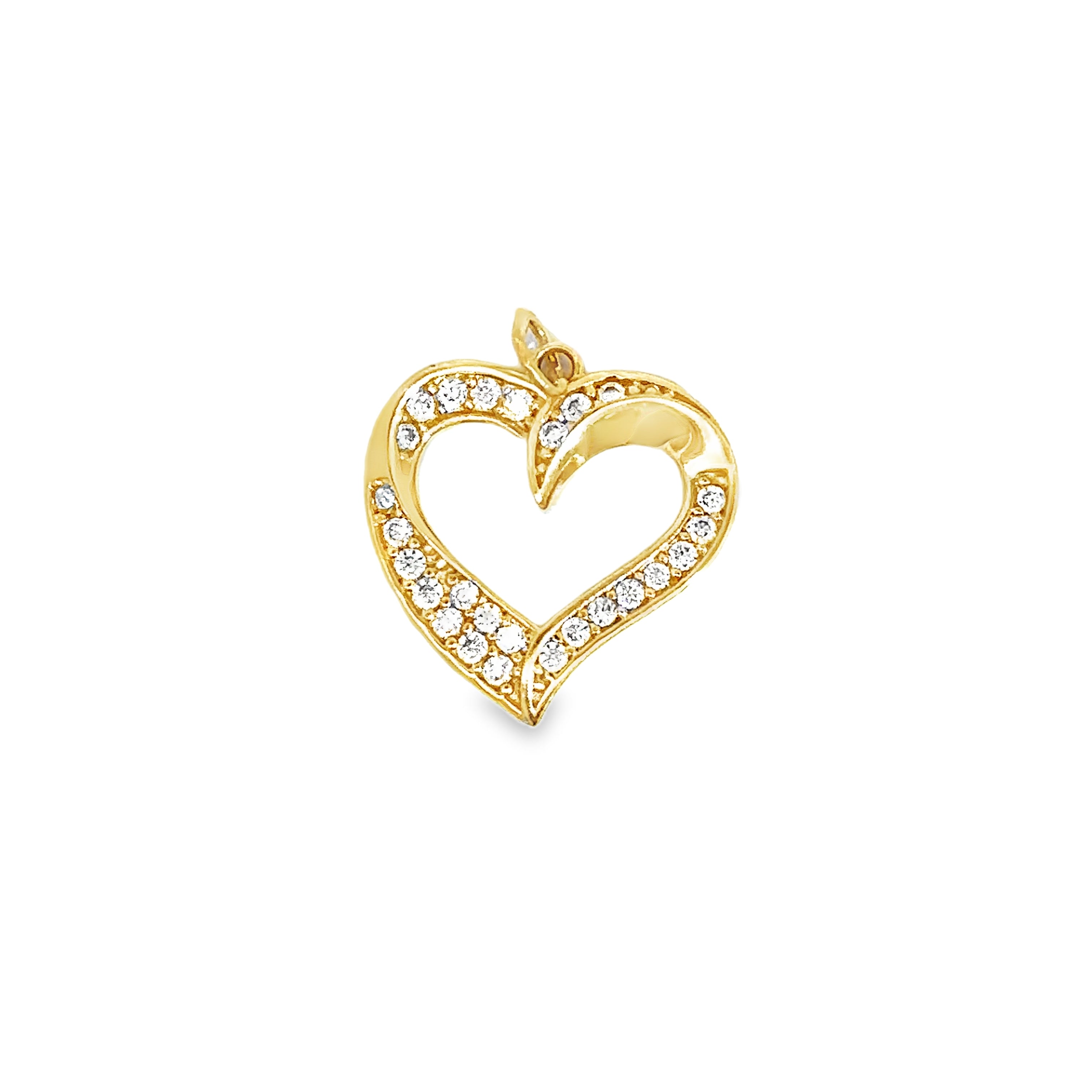 Lioren Yellow Gold Heart Pendant