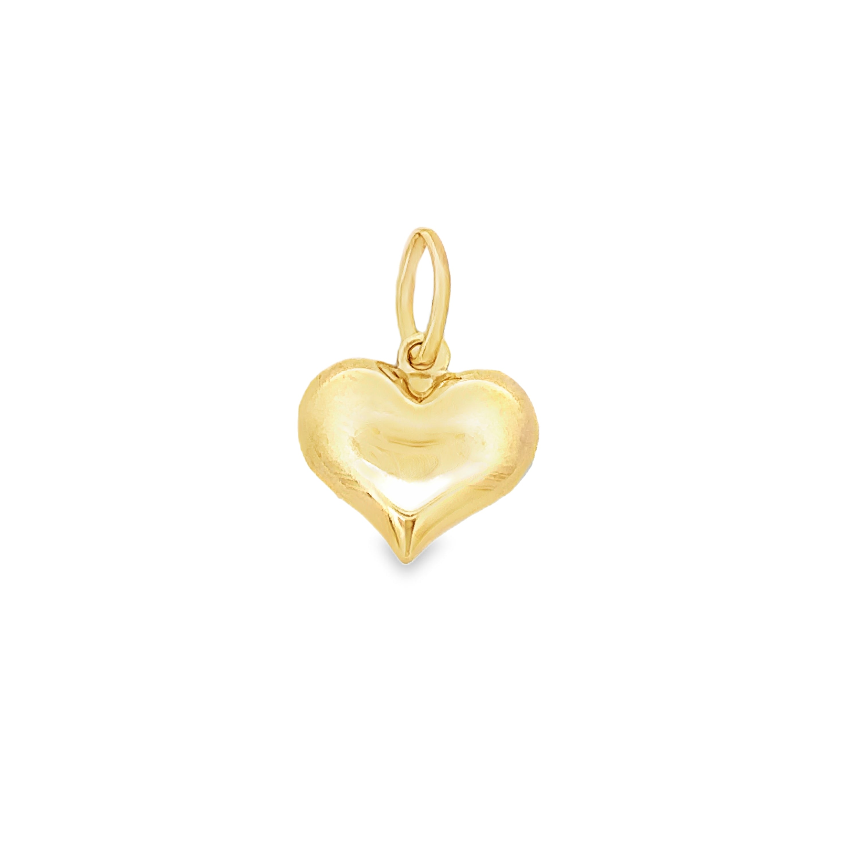 Celavine Yellow Gold Pop Heart Pendant Plain
