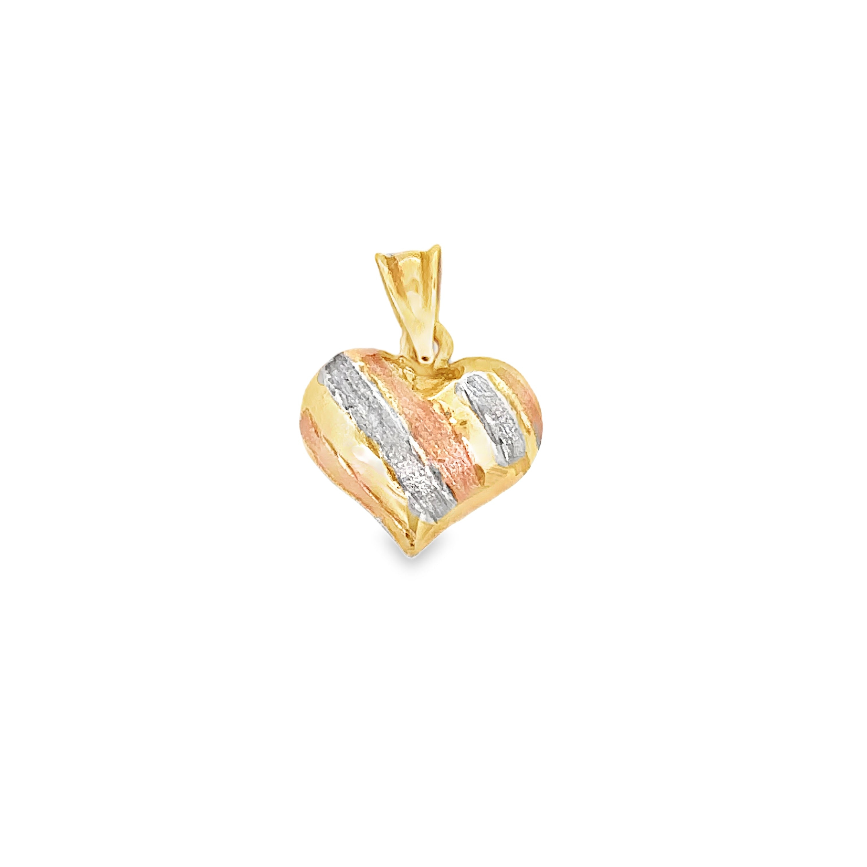 Virelza Tri Color Pop Heart Pendant  Line