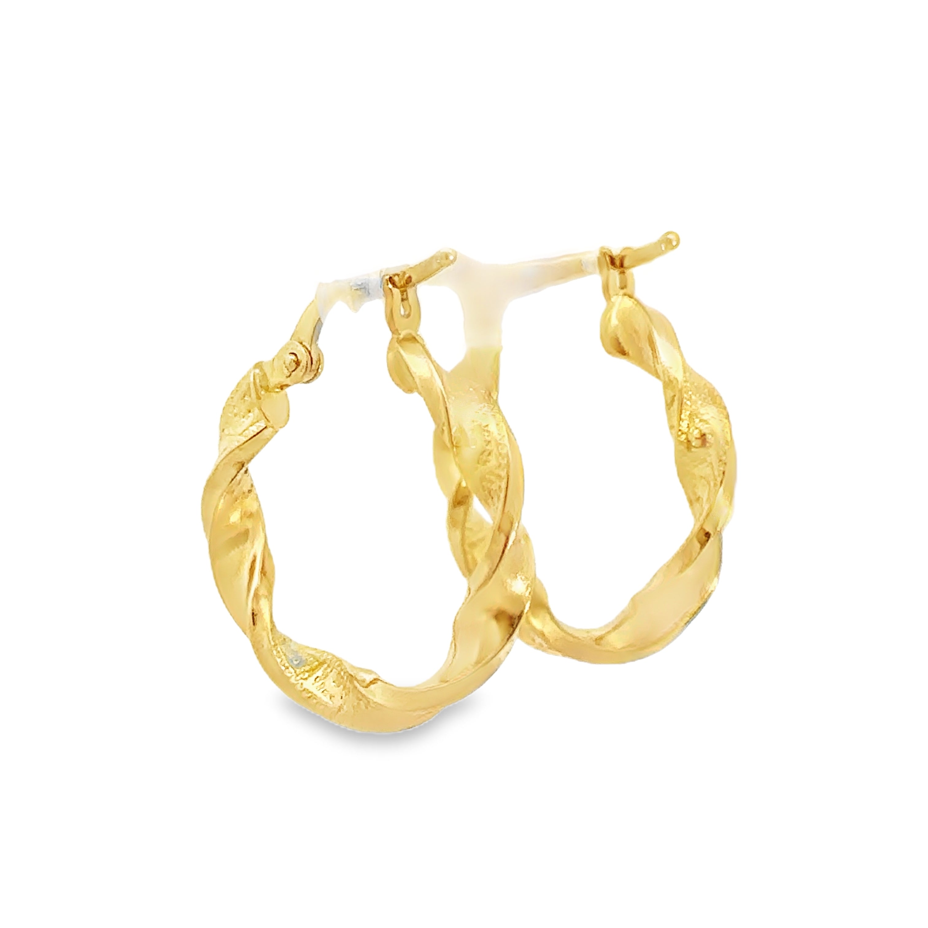 Melioraé Yellow Gold  Loop Twisted DiaCut