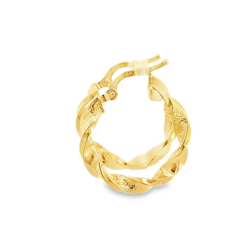 Melioraé Yellow Gold  Loop Twisted DiaCut