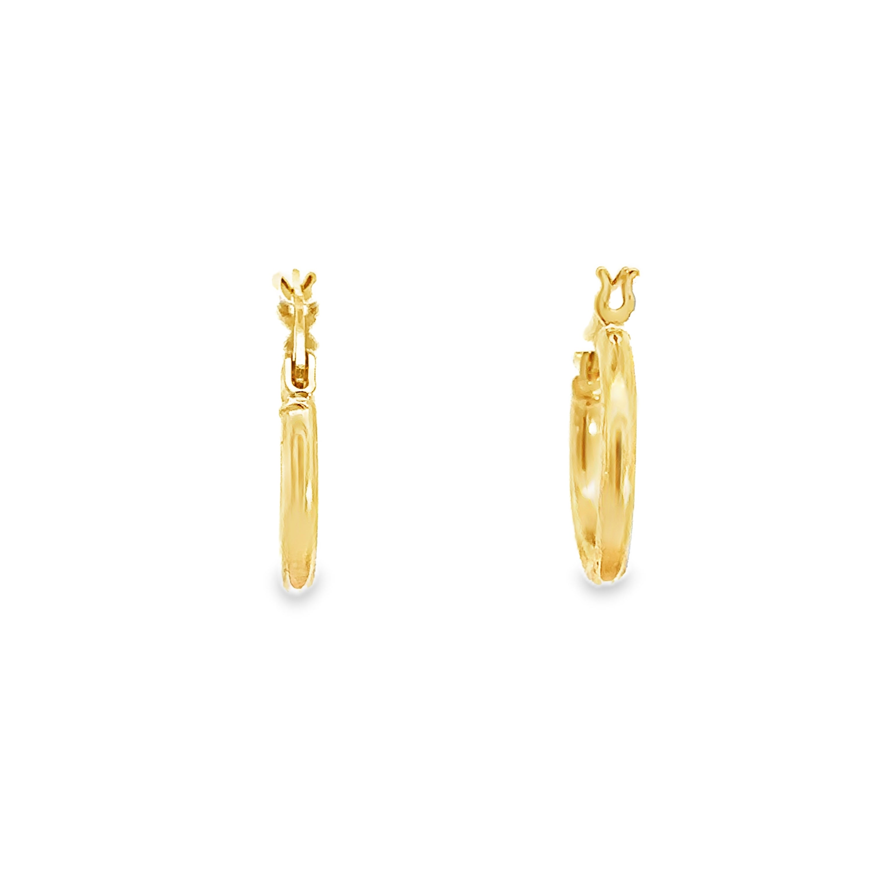 Avilora Yellow Gold Loop Earring