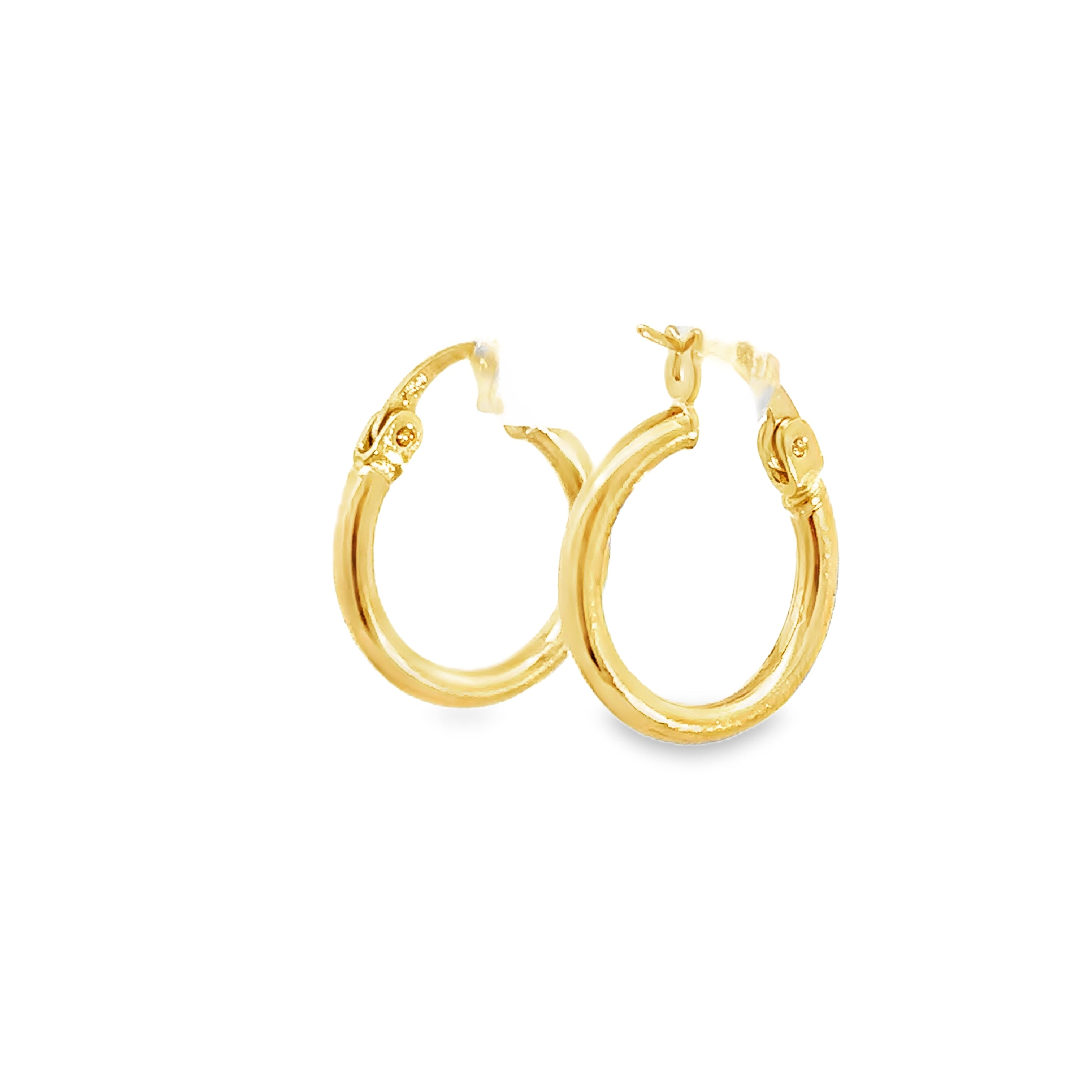 Avilora Yellow Gold Loop Earring
