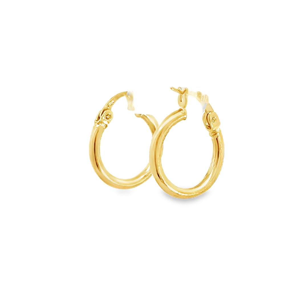 Avilora Yellow Gold Loop Earring