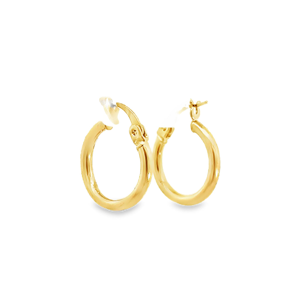 Avilora Yellow Gold Loop Earring