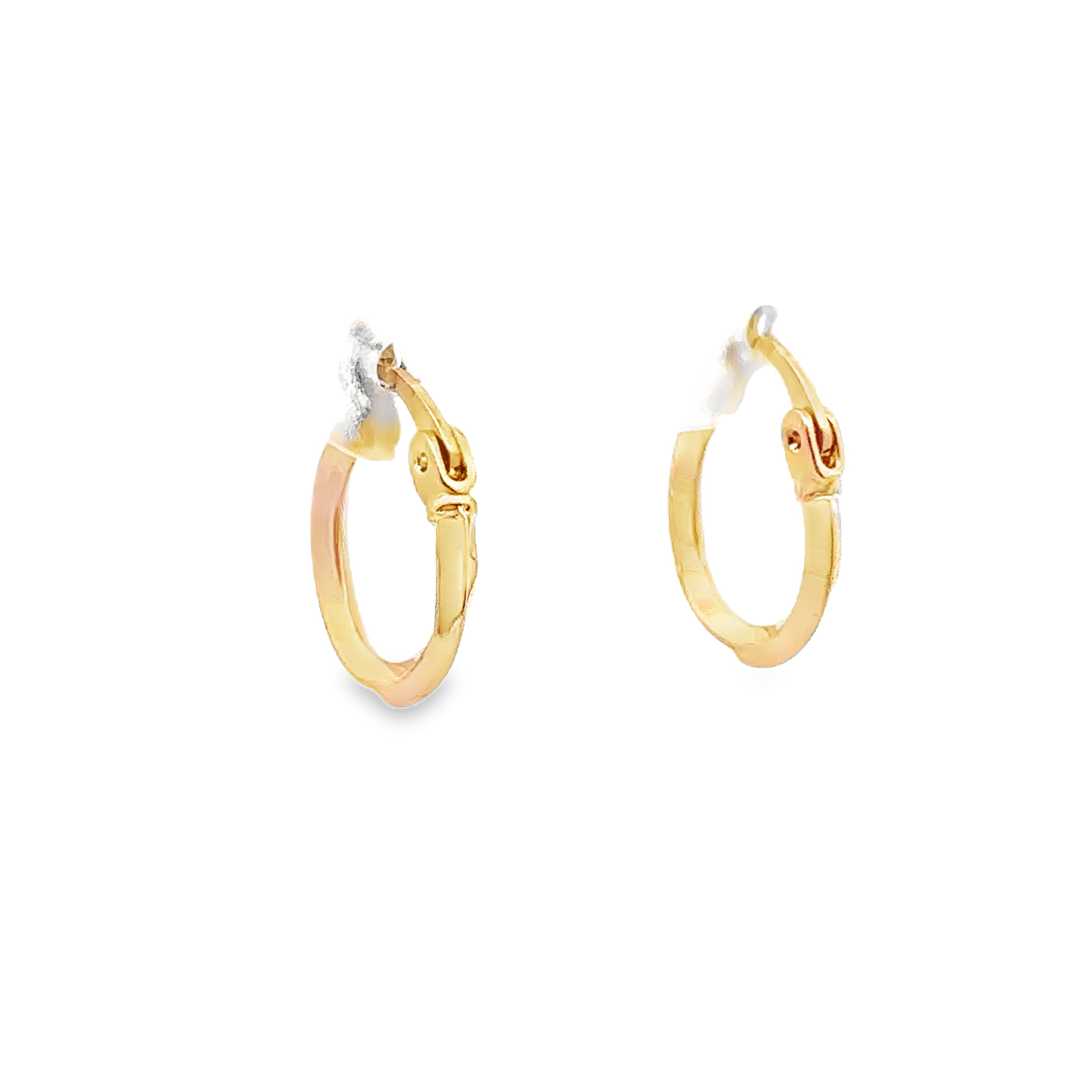 Mirevra Yellow Gold Loop Earring Plain