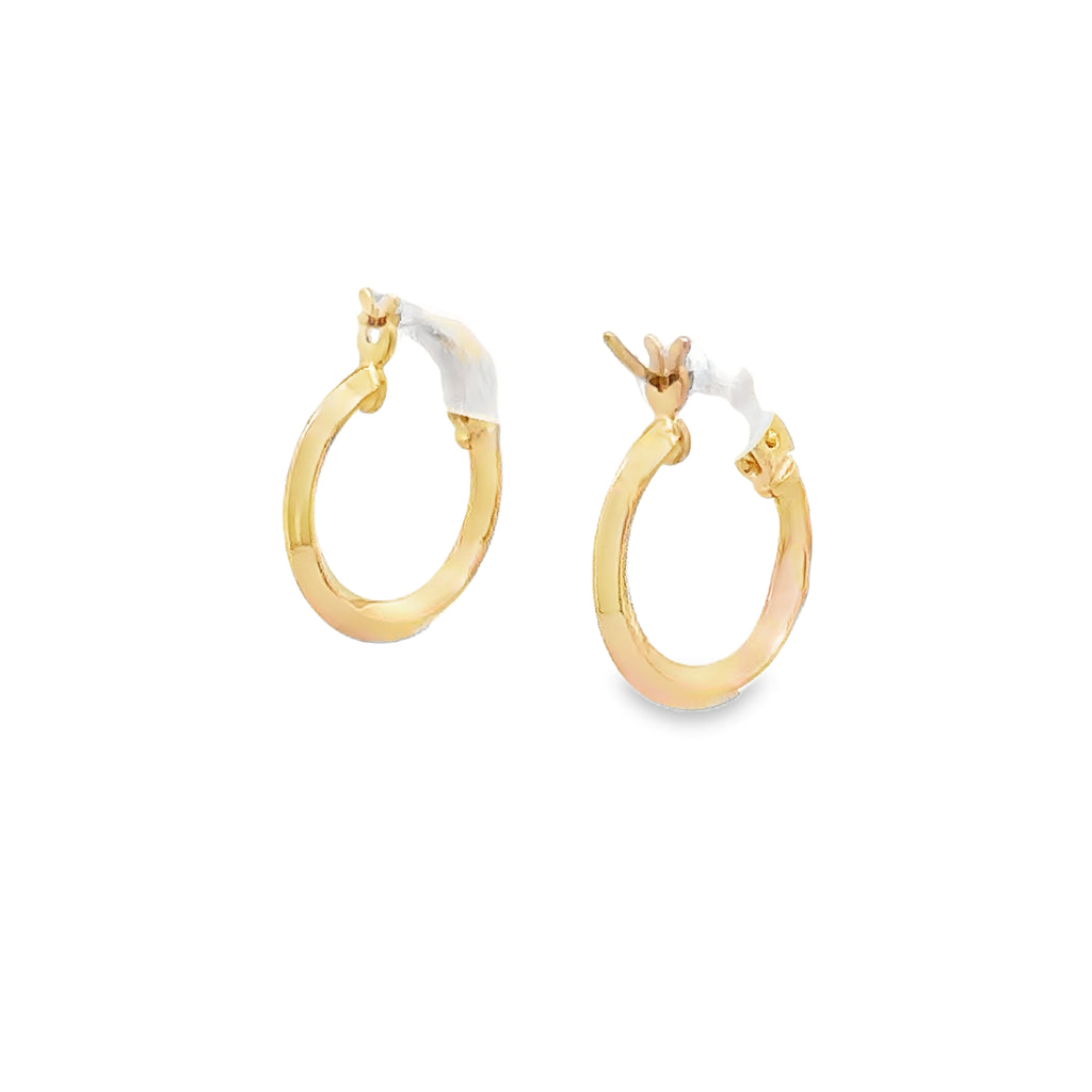 Mirevra Yellow Gold Loop Earring Plain