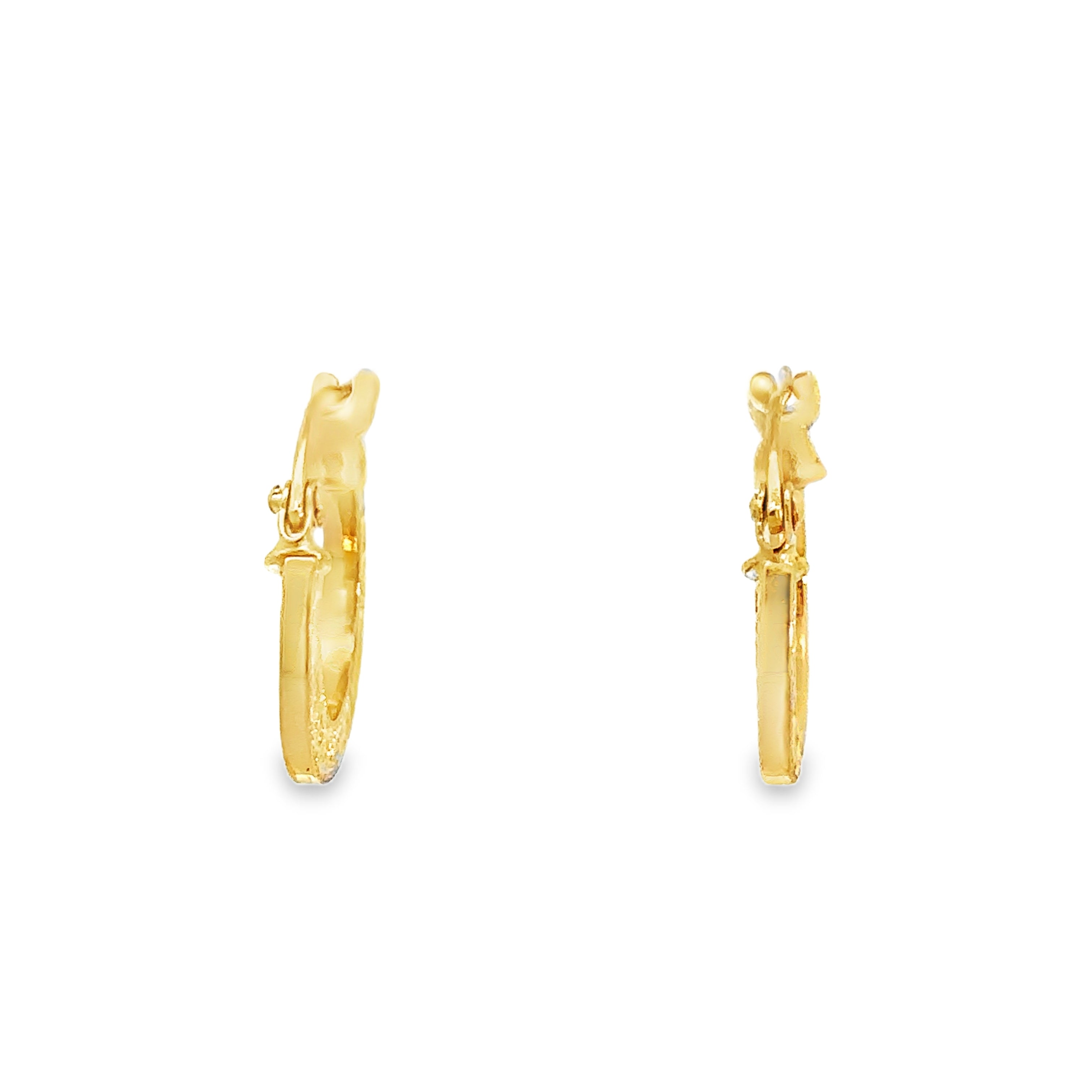 Kaliren Yellow Gold Loop Earrings