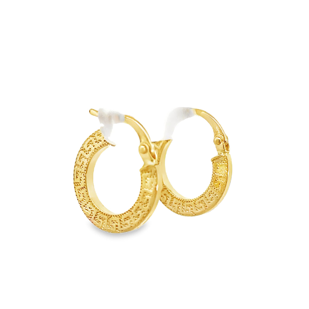 Kaliren Yellow Gold Loop Earrings