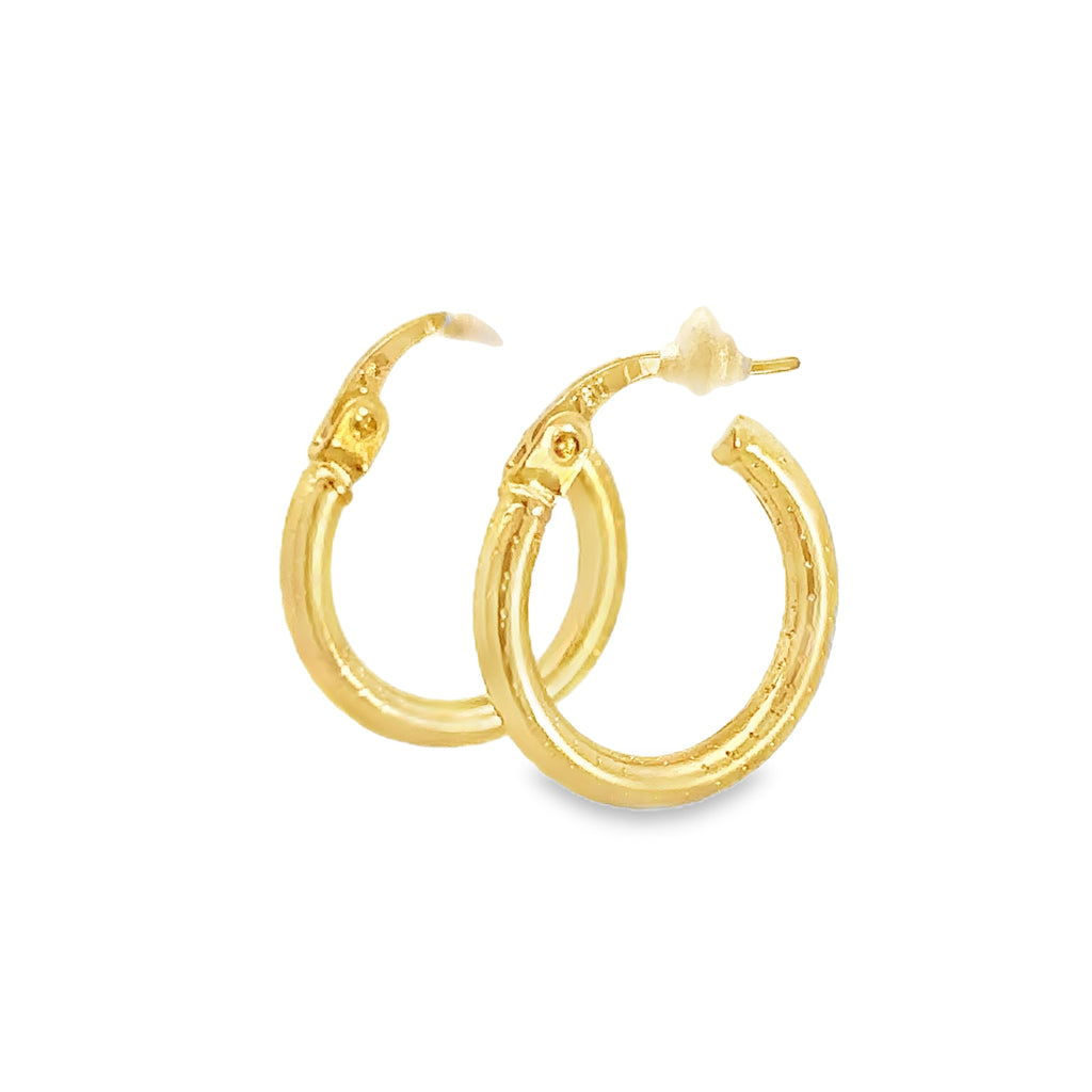 Ivarelle Yellow Gold Loop Earrings