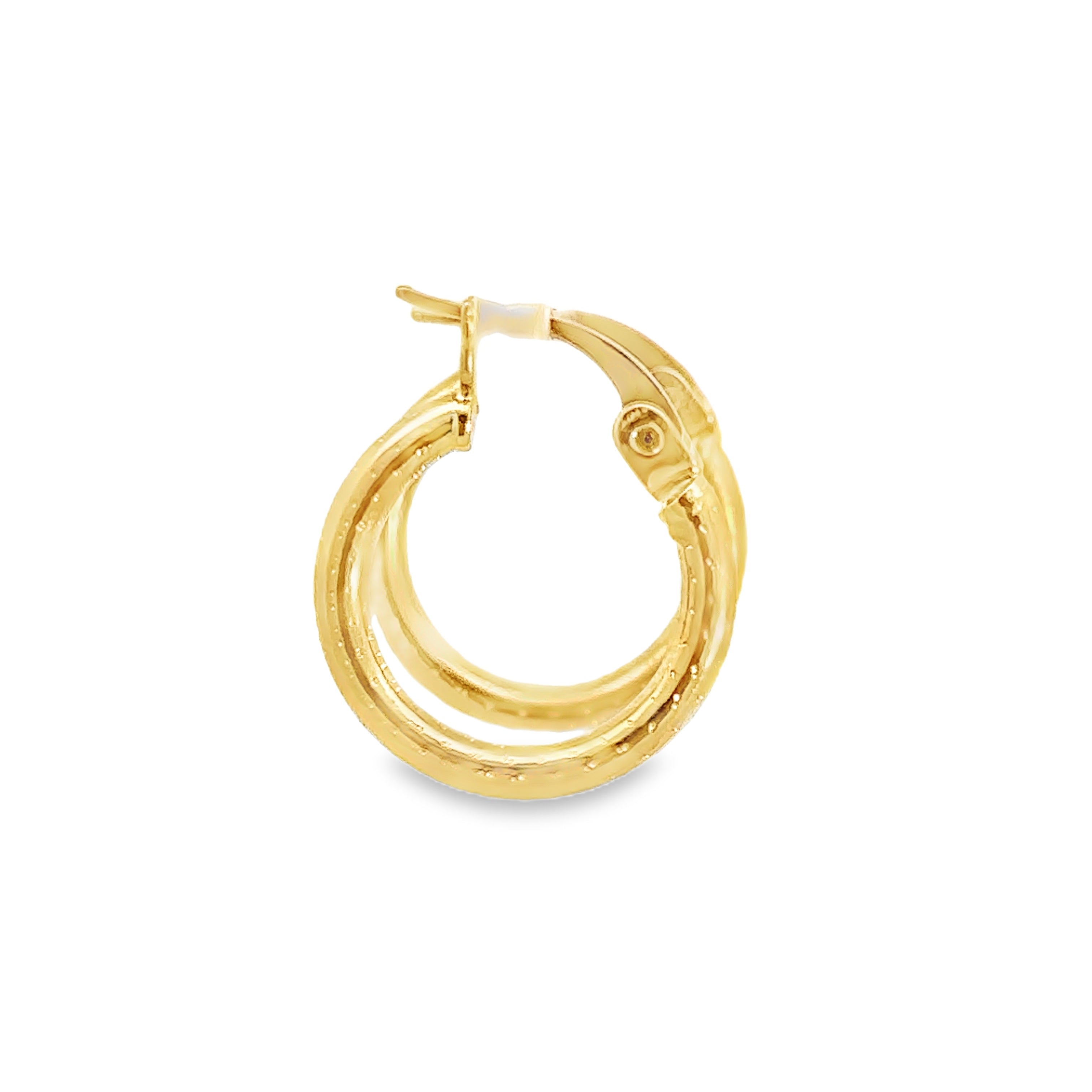 Ivarelle Yellow Gold Loop Earrings