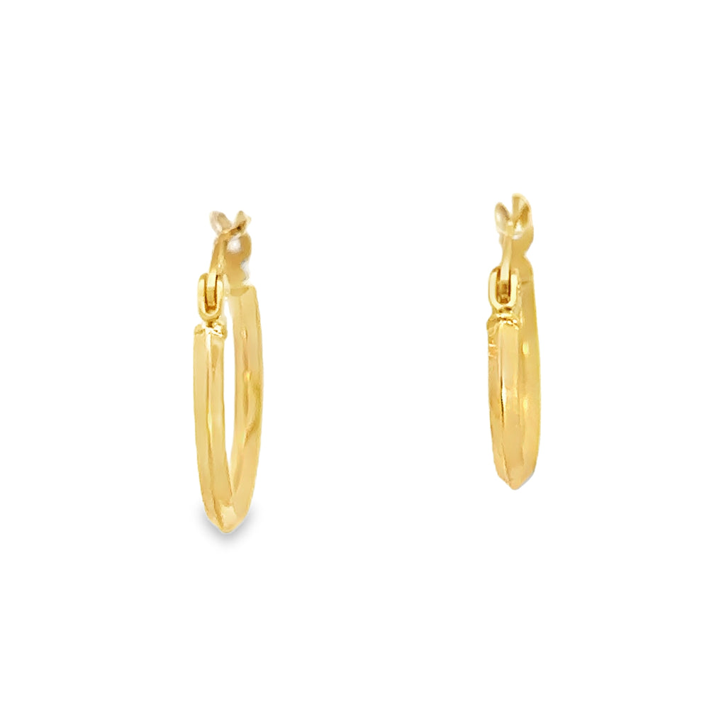 Norlisse Yellow Gold Earring Plain