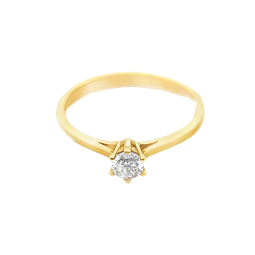 Lysandra 18 Karat Yellow Gold Engagement Ring S-7