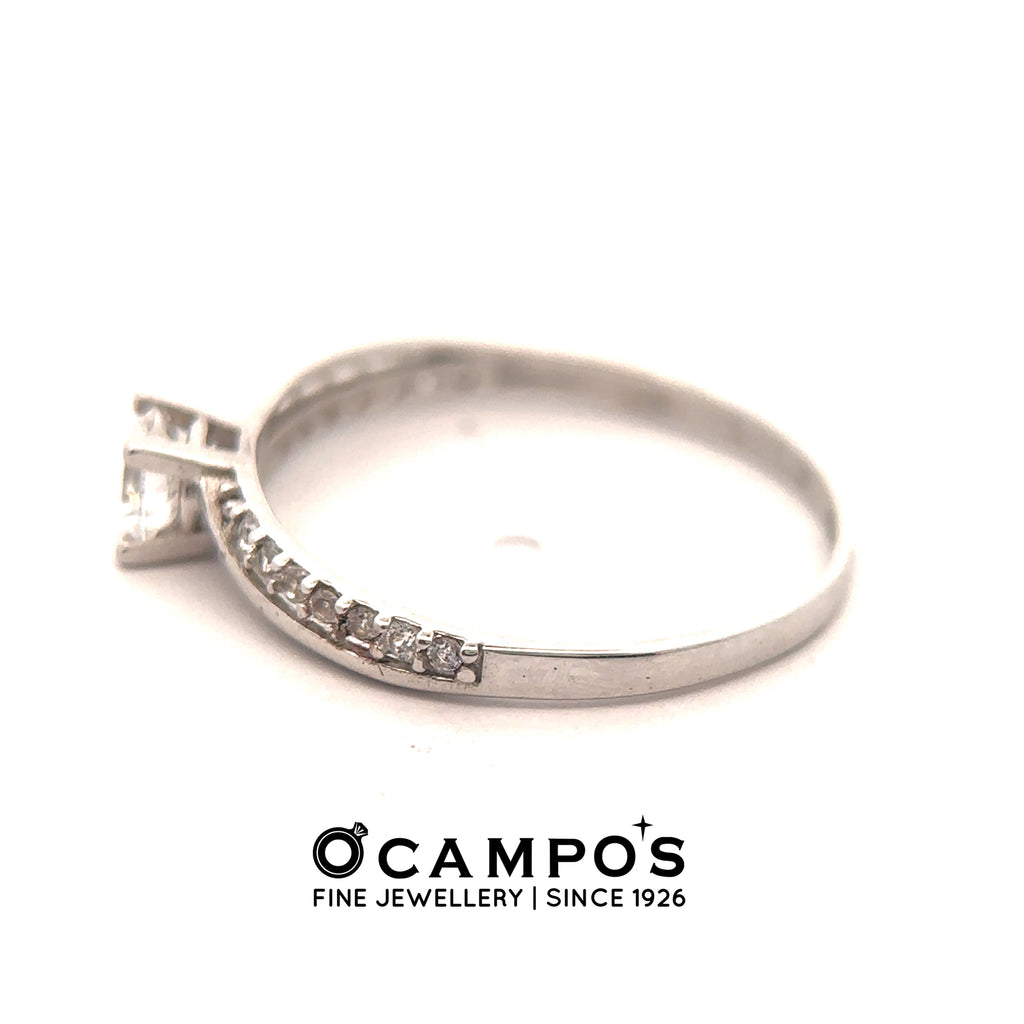 Evania 18 Karat White Gold Ring S-6